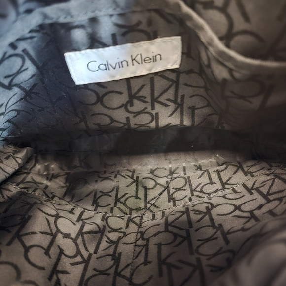 Calvin Klein Logo Athleisure Zipper Nylon Crossbody Bag Tote - Picture 6 of 10